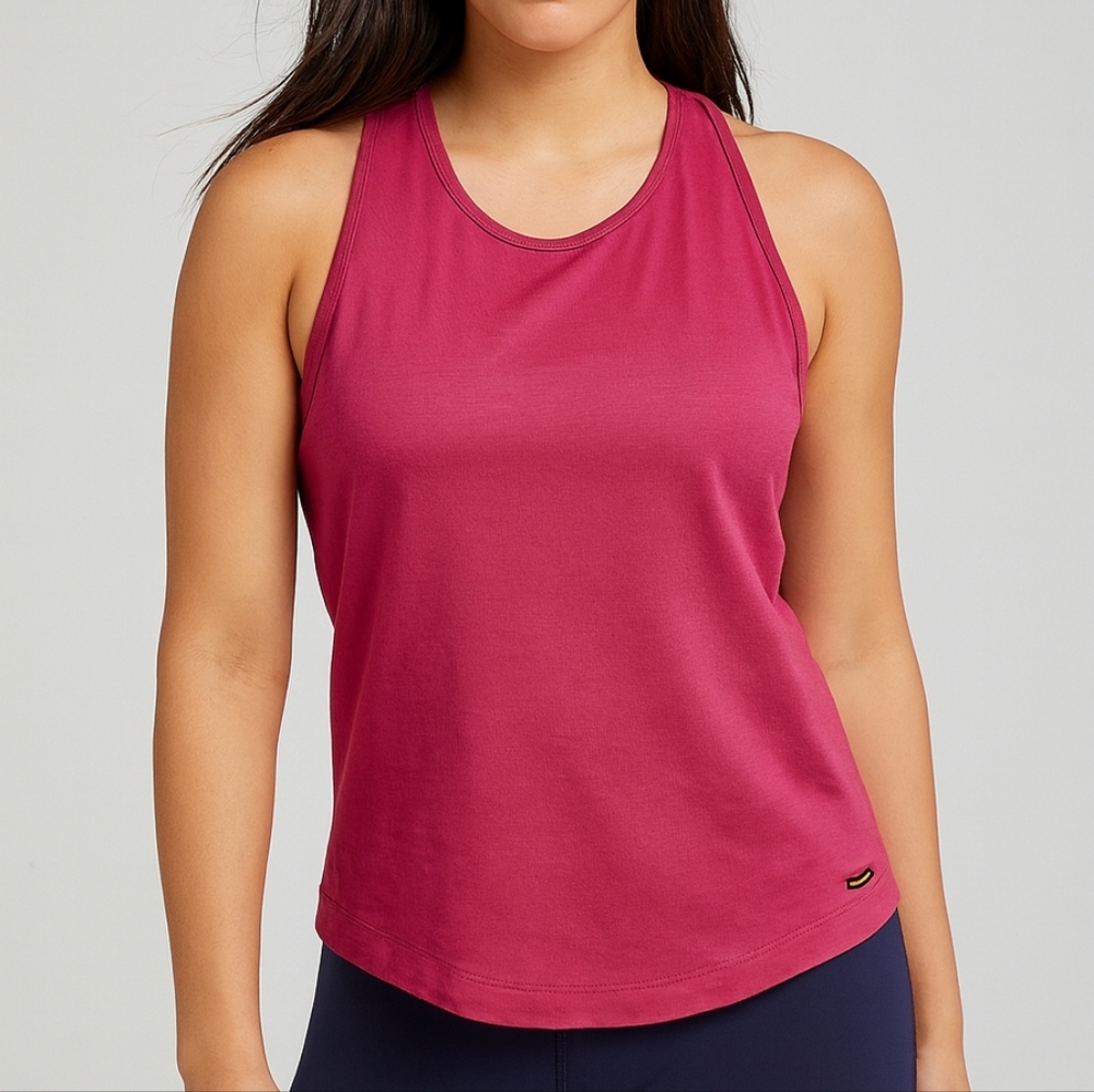 Oobe Hydrovent Rose Pink Active Wear Yoga Running Tank Fitness Athleisure